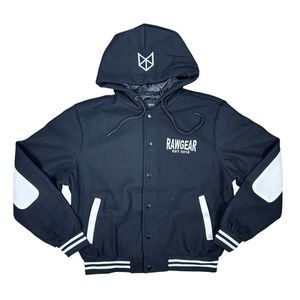 RawGear Embroidered Letterman Jacket Hoodie - Size Medium